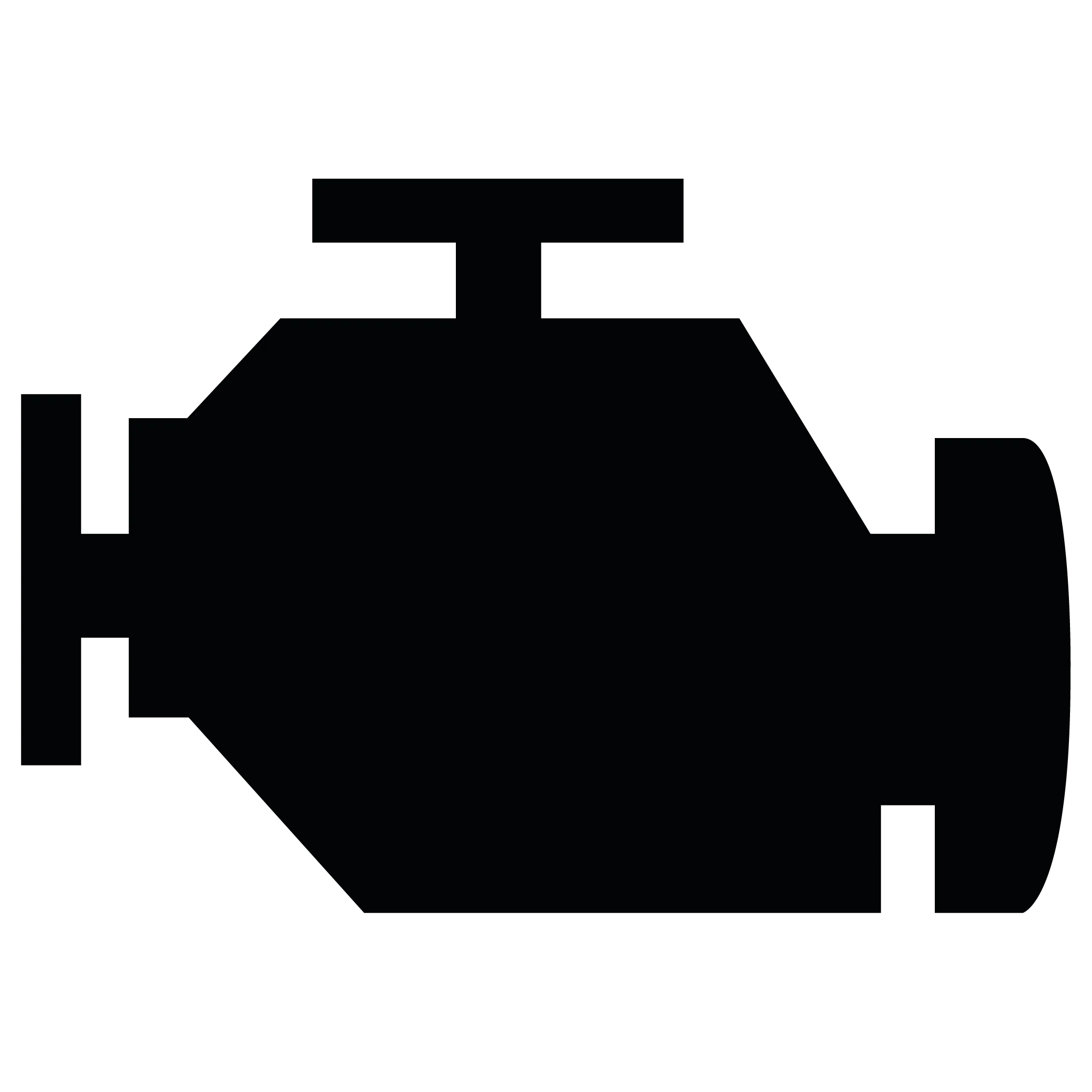Icono del motor de un camion para representar la eficiencia de los motores FUSO