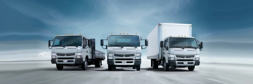 Los camiones livianos FUSO Canter de la marca japonesa, wallpaper