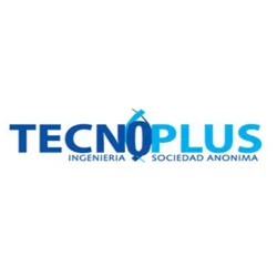 Logo de Tecnoplus, que utiliza los camiones de carga FUSO para impulsar su negocio