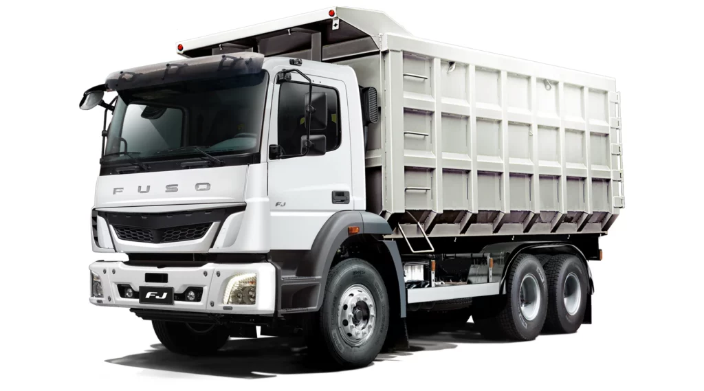 Uno de los camiones pesados FJ de FUSO presentes en la flota de camiones de Alimentos Guarani