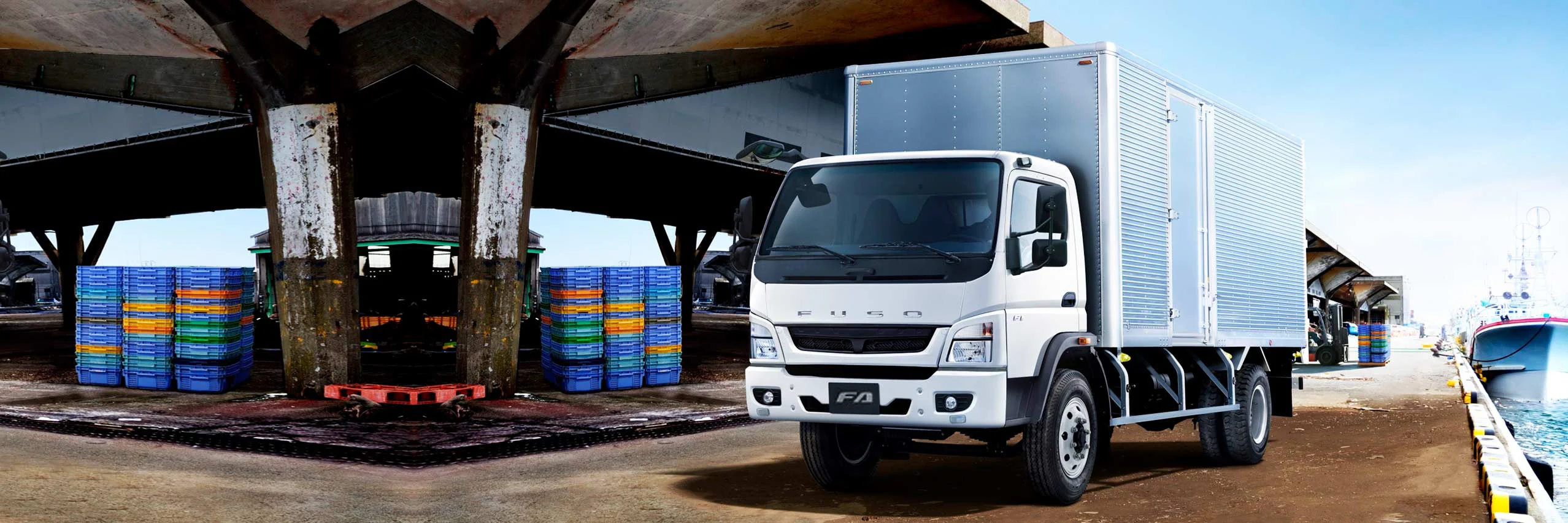 Dise&ntilde;o exterior del FUSO FA 6.3 Ton, camiones de carga media de gran rendimiento